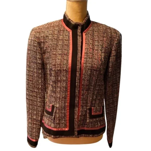 Dressbarn Jacket Front Button Closure Lined Size 8 - Picture 1 of 10